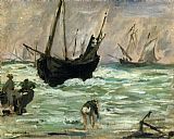 Edouard Manet Canvas Paintings - Seascape I